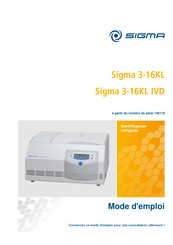 Sigma 3-16KL Mode D'emploi