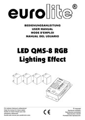 EuroLite LED QMS-8 RGB Mode D'emploi