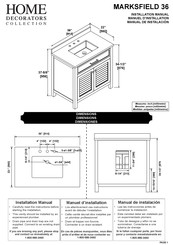 Home Decorators Collection MARKSFIELD 36 Manuel D'installation