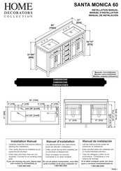 Home Decorators Collection SANTA MONICA 60 Manuel D'installation