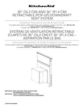Whirlpool KitchenAid KXD4636 Série Instructions D'installation Et Guide D'utilisation Et D'entretien