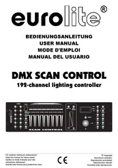 EuroLite DMX SCAN CONTROL Mode D'emploi