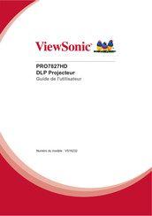 ViewSonic PRO7827HD Guide De L'utilisateur