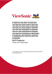 ViewSonic PJD5154 Guide De L'utilisateur