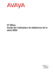 Avaya one-X Deskphone Edition 9650 Guide De L'utilisateur