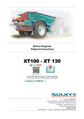 Sulky XT 130 Notice Originale