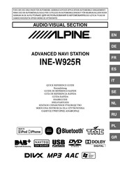 Alpine INE-W925R Guide De Référence Rapide