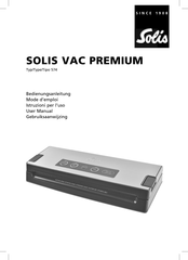 SOLIS VAC PREMIUM 574 Mode D'emploi