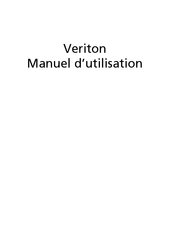 Acer Veriton VT3900Pro Manuel D'utilisation