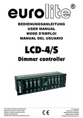 EuroLite LCD-4/S Mode D'emploi