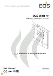 EOS Econ H4 Instructions De Montage Et D'utilisation