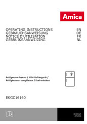 Amica EKGC16160 Notice D'utilisation