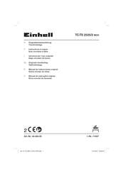 EINHELL TC-TS 2025/2 eco Instructions D'origine
