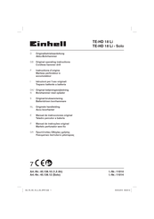 EINHELL 45.138.10 Instructions D'origine