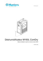 Munters ComDry M160L Manuel D'utilisation