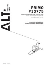 Alt PROGETTO AQUA PRIMO 10775 Guide D'installation Et D'entretien