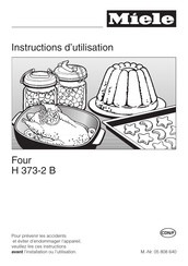 Miele H 373-2 B Instructions D'utilisation