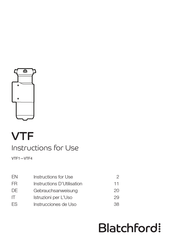 Blatchford VTF1 Instructions D'utilisation