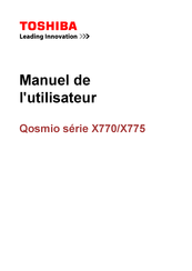 Toshiba Qosmio X775 Série Manuel De L'utilisateur