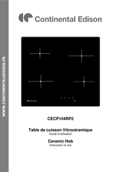 CONTINENTAL EDISON CECP104RP2 Guide D'utilisation