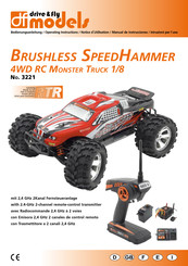 df models Brushless SpeedHammer 4WD RC Monster Truck 1/8 Notice D'utilisation