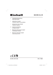 Einhell GE-CM 43 Li M Instructions D'origine