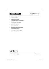 EINHELL GE-CM 36/34-1 Li Instructions D'origine