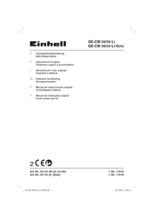 EINHELL 34.131.91 Instructions D'origine