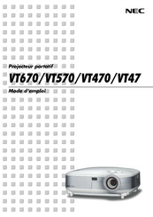 Nec VT670 Mode D'emploi