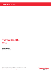 Thermo Fisher Scientific M-20 Mode D'emploi