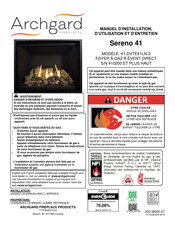 Archgard 41-DVTE41LN-2 Manuel D'installation, D'utilisation Et D'entretien