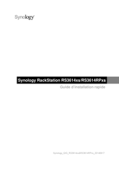 Synology RackStation RS3614xs Guide D'installation Rapide