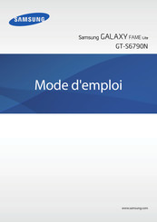 Samsung GT-S6790N Mode D'emploi