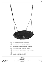 Hudora Balançoire à panier 90 Instructions De Montage Et Mode D'emploi