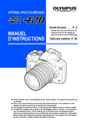 Olympus E-420 Manuel D'instructions