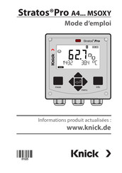 Knick Stratos Pro A4 MSOXY Série Mode D'emploi