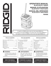 RIDGID R84086 Manuel D'utilisation