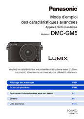 Panasonic Lumix DMC-GM5 Mode D'emploi