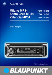 Blaupunkt Santa Cruz MP34 Notice D'emploi