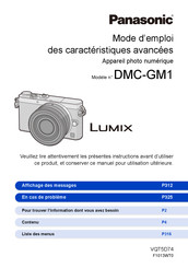 Panasonic Lumix DMC-GM1EF Mode D'emploi