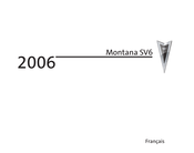 Pontiac Montana SV6 2006 Guide Du Propriétaire