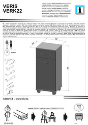 Forte VERIS VERK22 Instructions De Montage