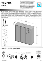 Forte TEMPRA KK10 Instructions De Montage