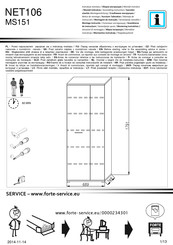 Forte NET106 MS151 Instructions De Montage