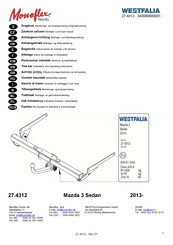 Westfalia Monoflex Nordic 27.4312 Notice De Montage Et D'utilisation