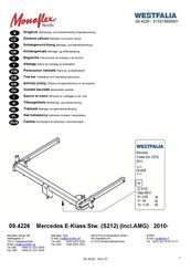 Westfalia Monoflex Nordic 09.4226 Notice De Montage Et D'utilisation