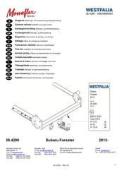 Westfalia 348 039 600 001 Notice De Montage Et D'utilisation