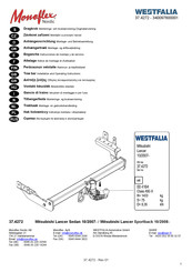 Westfalia 37.4272 Notice De Montage Et D'utilisation