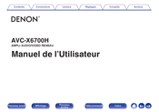 Denon AVC-X6700H Manuel De L'utilisateur