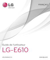 LG LGE610.AFRABK Guide De L'utilisateur